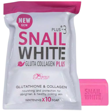 Snail White Gluta Collagen Plus 3 Whitening Soap image