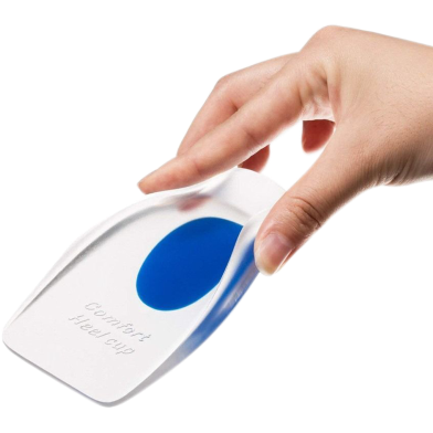 Soft Silicone Gel Insoles For Heel Spurs Pain Relief Foot Cushion Foot Massager Care Heel Cups Shoe Pads Height Increase Insoles image