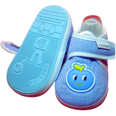 Soft Sole Non-Slip Toddler Unisex Shoes | Comfortable Cotton | 25 cm image