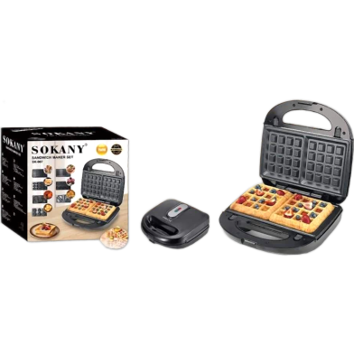 Sokany 7 IN 1 Multifunctional SANDWICH MAKER (Sandwich,Toast,Waffle,Omelet,Muffin Cake,Donut Bubble,grill And Baking) image