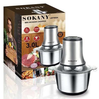 Sokany Chopper With Steel Body 800 Watt Mixer Grinder image