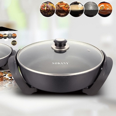 Sokany Electric Frying Pan Non-Stick Multi Gear-1500W- SK-2004 image
