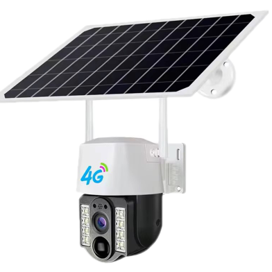 Solar WiFi Outdoor Camera 5MP 30X Optical Zoom with 4G Support Battery and Two-Way Audio image