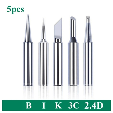 Soldering Iron TIP KD 900M I B K 2.4D 3C Type 5Pcs Pure Copper Soldering Iron Head Set Inside Hot Bare Copper using Koocu V900 V501 V900C XCY 908 and Same Type Iron image