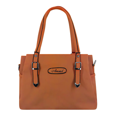 Solid Color Tote Handbag With 3 Chambers image