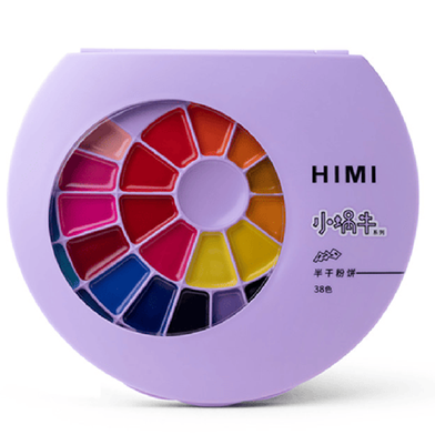 Solid Watercolor Painting Set 38 color (Purple) image