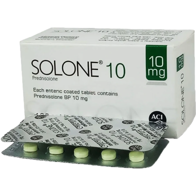 Solone 10 mg Tablet 10's Strip image