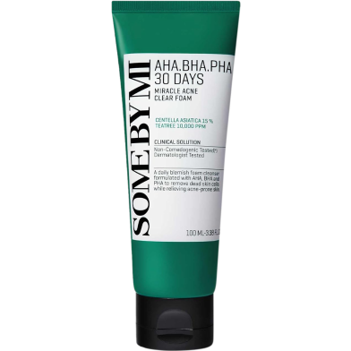 Some By Mi AHA-BHA-PHA 30 Days Miracle Acne Clear Foam-100ml image