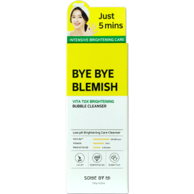 Some By Mi Bye Bye Blemish Vita Tox Brightening Bubble Cleanser 120g image