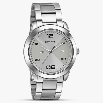 Sonata 7924SM11 Analogue Watch With Stainless Steel Strap image