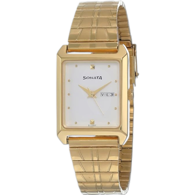 Sonata Analog White Dial Mens Watch image