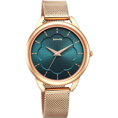 Sonata Wedding Quartz Analog Stainless Steel Strap Watch For Women image