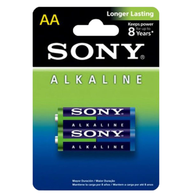 Sony AA Battery (ALKALINE) Pack Of 2 Non-Rechargeable Batteries image