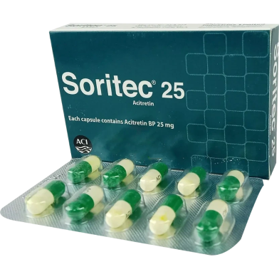 Soritec 25 mg Capsule 10's Pack image
