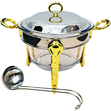 Soup Serving Dish/ Chafing Dish with Warmer 3.8 Liter image