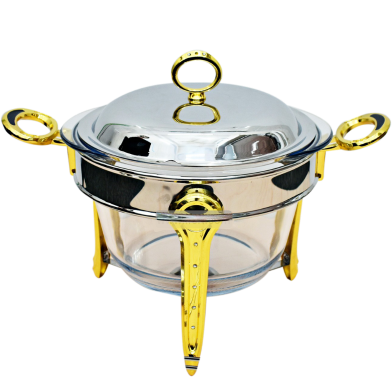 Soup Serving Dish/ Chafing Dish with Warmer 3.8 Liter image