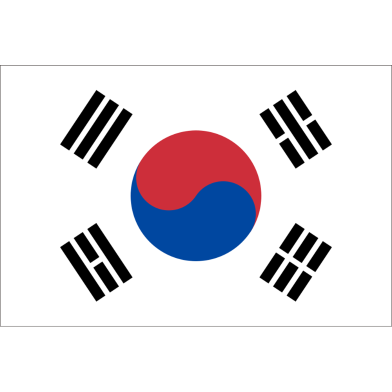 South Korea Flag FIFA World Cup 2026 Printed Polyester Fabric image