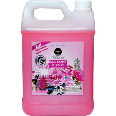 Spark Bliss Pink Liquid Laundry Detergent Cloth Wash - 5Ltr image