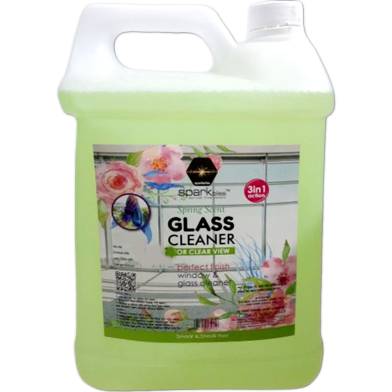 Spark bliss Glass Cleaner Spray Spring Scent Ultra Shine Formula for TV, Electronics, Fridge, Laminated Furniture, Mirror, Car Windshield - glass cleaner - 5000ml image