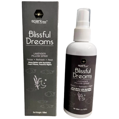 Sparkbliss Bissful Dreams Lavender Pillow Spray, Aromatherapy Calm, Sleep Better And Peacefull Night with Deep Sleep- 100ml image