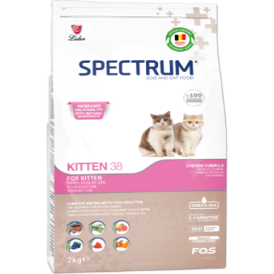 Spectrum Kitten 38 Dry Cat Food - Chicken 2Kg image