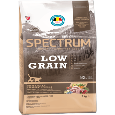 Spectrum Low Grain Adult Dry Cat Food – Turkey, Duck and Cranberry 2kg image