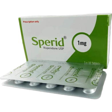 Sperid 1 mg Tablet 10's Strip image