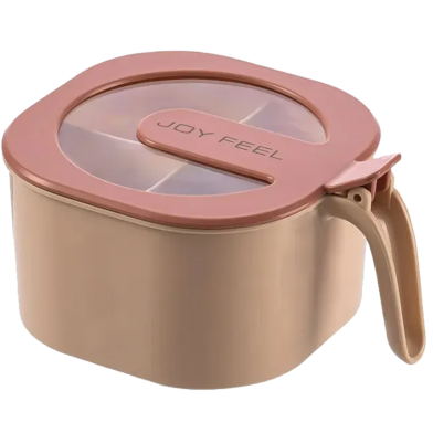 Spice Storage Box with Lids And Serving Spoons 4-Section Any Color image