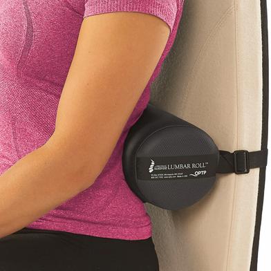 Spine Lumbar Roll Cushion for Lower Back Pain, Car Seat And Office Chair Slide 3