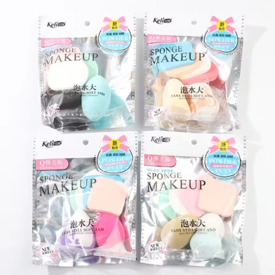 Spons Make Up 1 Set Isi 6 Pc Make Up Wajah Sponges Blend Make Up Tool image