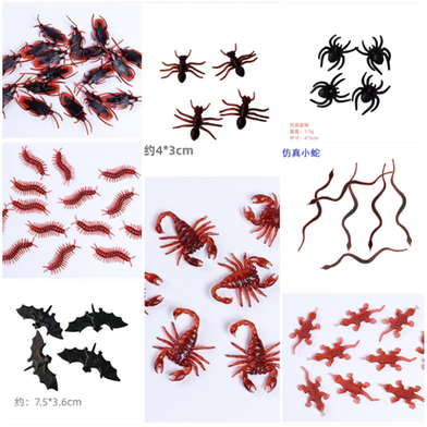 Spoof Halloween Scare Cockroach Xiaoqiang Simulation Centipede Gecko Scorpion Tricky Toys image