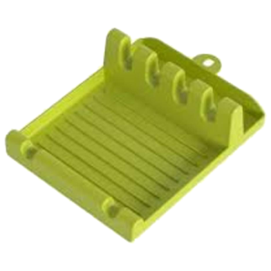 Spoon Utensil Holder Stand Plastic Ladle Shovel Rest Pot Cover Cutlery Spatula Holder Rack Kitchen Cooking Accessories Kitchen Rack - 1 Pcs image