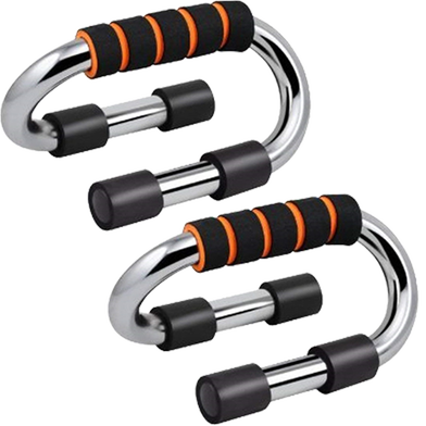 Sports And Fitness 2 pcs Push Up Bar Stand With Comfortable Foam Grip Slide 2