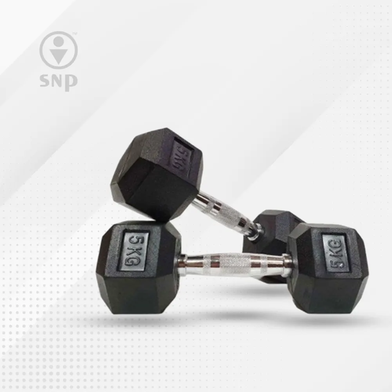 Alkaso sports 5kg Hex Dumbbell 1 pcs Slide 2