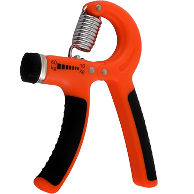 Sports And Fitness Adjustable Hand Grip 10-60kg Orange Color Slide 3