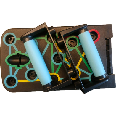 Sports And Fitness Adjustable Pushup Board 9 in 1 Foldable Multi Position Body Building Push Up Stands Slide 2