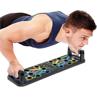 Sports And Fitness Adjustable Pushup Board 9 in 1 Foldable Multi Position Body Building Push Up Stands Slide 3