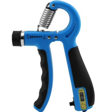 Sports And Fitness Counting 5-60kg Adjustable Hand Grip Blue Color image