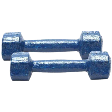 Sports House Dumbbell - 10 kg - Navy Blue Combo Pack image
