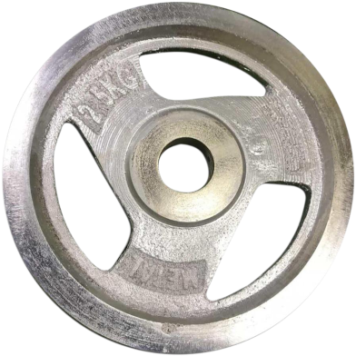 Sports House Dumbbell Plate 2.5kg Easy Grip - Silver image