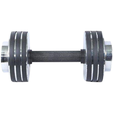 Sports House Dumbbell - Silver And Black - 10 Kg image