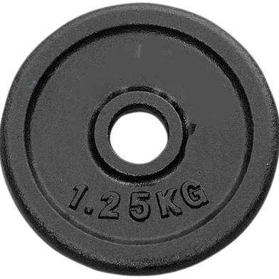 Sports House Iron Dumbbell Plate 1.25Kg - Black image