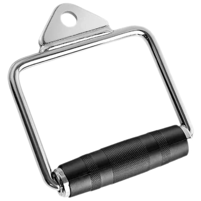 Sports House Single D Handle With Grip Multi-Training Bar (Silver) image