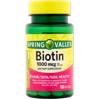 Spring Valley Biotin Softgels 1000 mcg 150 Softgels image