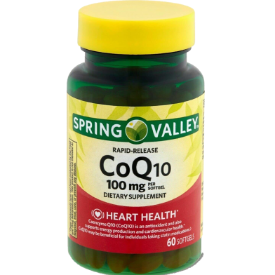Spring Valley CoQ10 Rapid Release 100 mg 60 Softgels image