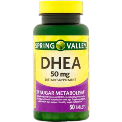 Spring Valley DHEA 50mg Dietary Supplement 50 Tablets image