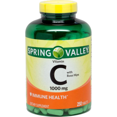 Spring Valley Vitamin C 1000mg With Rose Hips 250 Tablets image