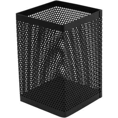 Square Metal Pen Holder - Black image