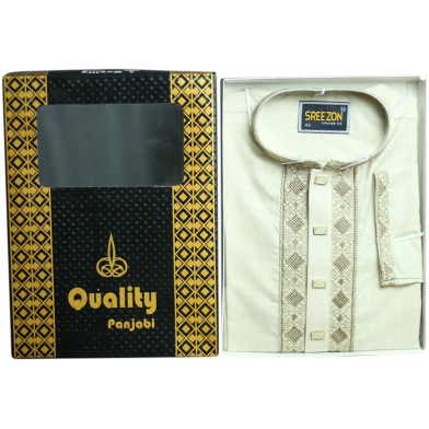 Sreezon Premium Off White Panjabi image