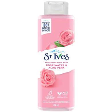 St. Ives Body Wash Rose Water And Aloe Vera 450ml Thailand image